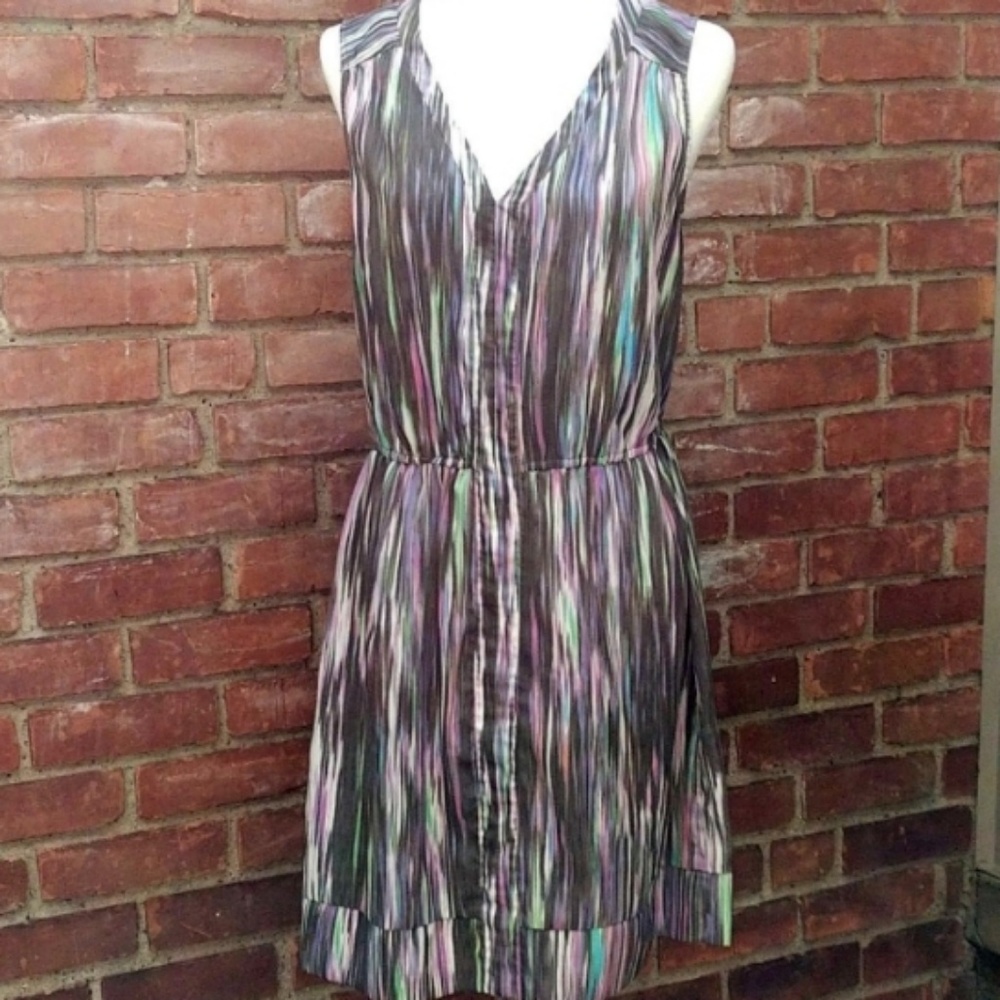 Anthropologie brand Fynn&Rose dress 10 gray multi